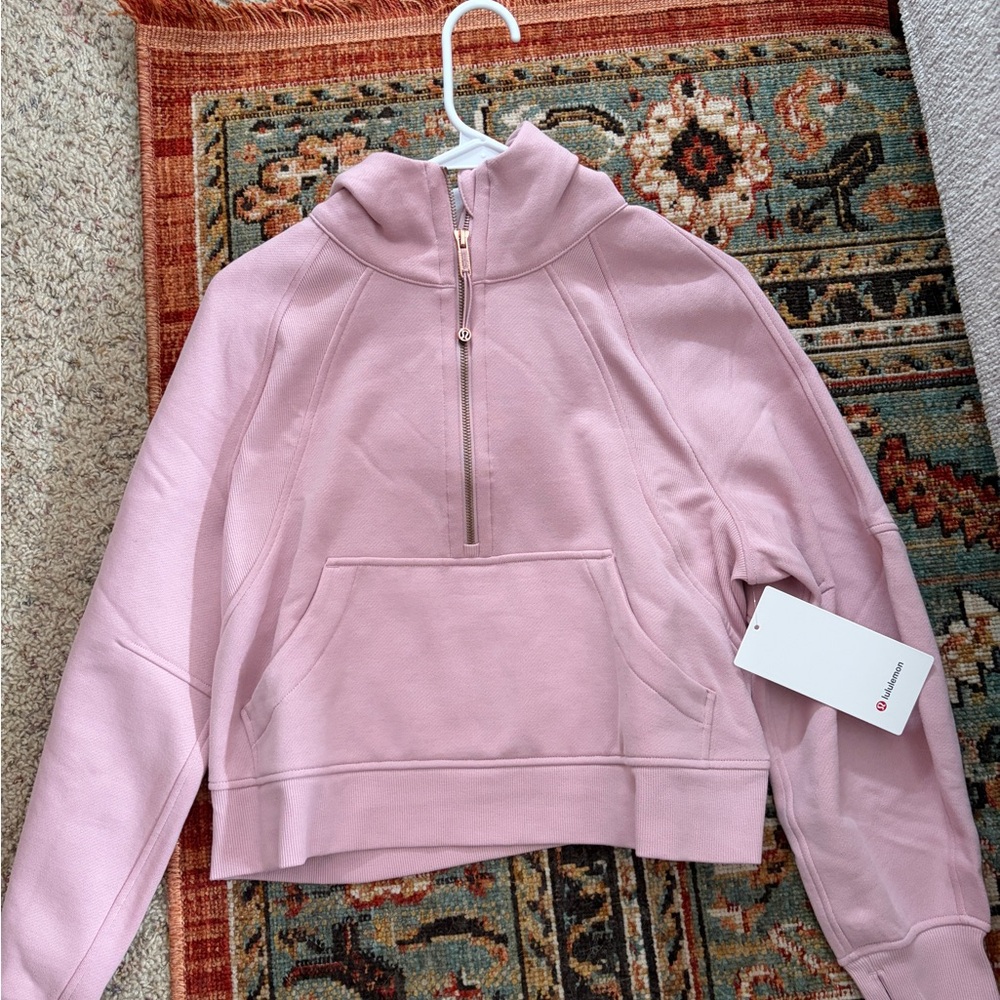 lululemon athletica Scuba Pink Cowl Neck Sweater